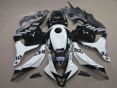 Cheap 2009-2012 Honda CBR600RR Motorcycle Fairing Kits - White Glossy Black Repsol
