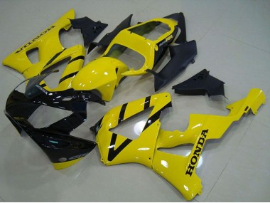 Cheap 2000-2001 Honda CBR900RR 929 Motorcycle Fairing - Yellow Glossy Black