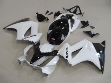 Cheap 2002-2013 Honda VFR 800 Motorcycle Fairings - White Glossy Black