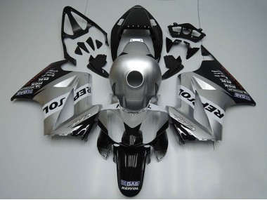 Cheap 2002-2013 Honda VFR 800 Motorcycle Fairings - Silver White Glossy Black Repsol