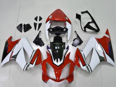 Cheap 2002-2013 Honda VFR 800 Motorcycle Fairings - White Red Glossy Black