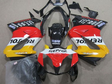 Cheap 2002-2013 Honda VFR 800 Motorcycle Fairings - Yellow White Red Glossy Black Repsol