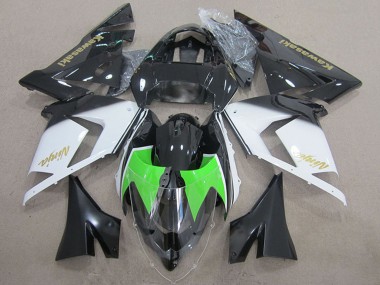 Cheap 2004-2005 Kawasaki ZX10R Motorcycle Fairings - Black White Gold Ninja