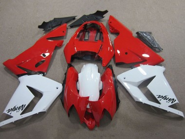 Cheap 2004-2005 Kawasaki ZX10R Motorcycle Fairings - Red White Ninja