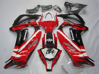 Cheap 2011-2015 Kawasaki ZX10R Motorcycle Fairings - White Red Black Pedercini
