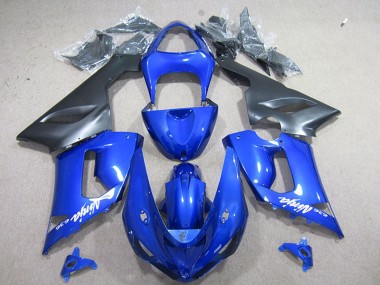 Cheap 2005-2006 Kawasaki ZX6R Motorcycle Fairing - Blue Matte Black