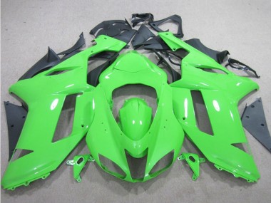 Cheap 2007-2008 Kawasaki ZX6R Motorcycle Fairings - Green