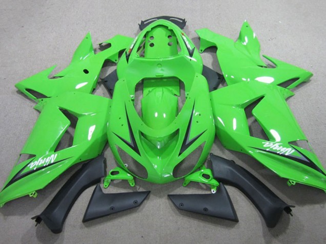 2013-2018 Kawasaki ZX6R Motorcycle Fairings - Green