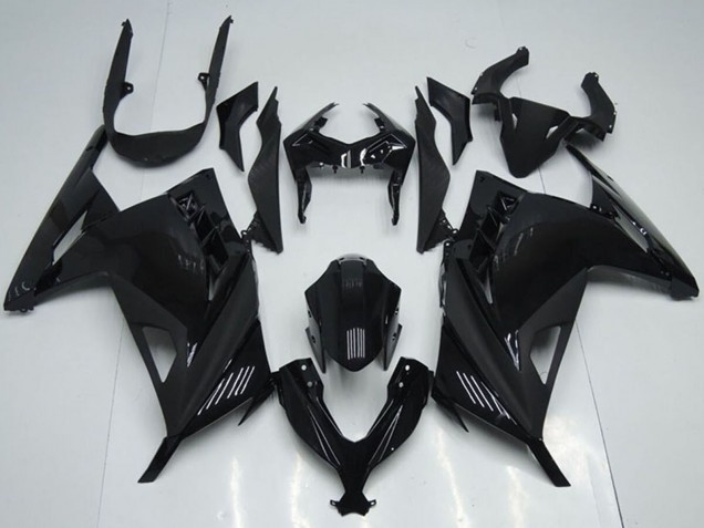 2013-2018 Kawasaki ZX300R Motorcycle Fairings - Glossy Black