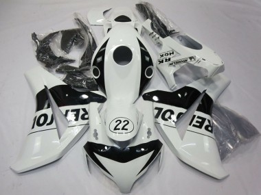 Cheap 2008-2011 Honda CBR1000RR Motorcycle Fairings - White Glossy Black Repsol 22