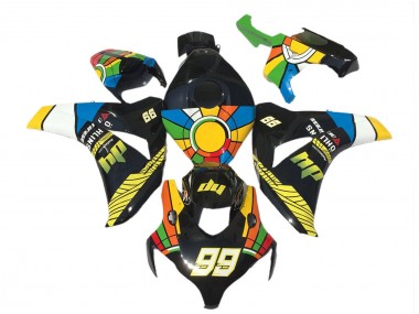 Cheap 2008-2011 Honda CBR1000RR Motorcycle Fairings - Blue Yellow Green Red Black Color Wheel 99