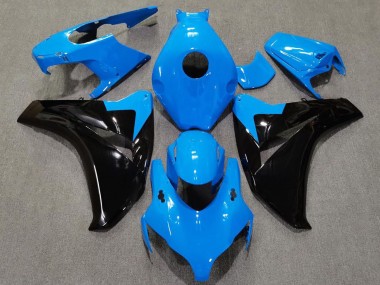 Cheap 2008-2011 Honda CBR1000RR Motorcycle Fairings - Baby Blue Glossy Black