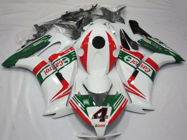 Cheap 2012-2016 Honda CBR1000RR Motorcycle Fairings - White Red Green Castrol 4