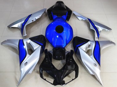 Cheap 2006-2007 Honda CBR1000RR Motorcycle Fairings - Silver Blue Glossy Black