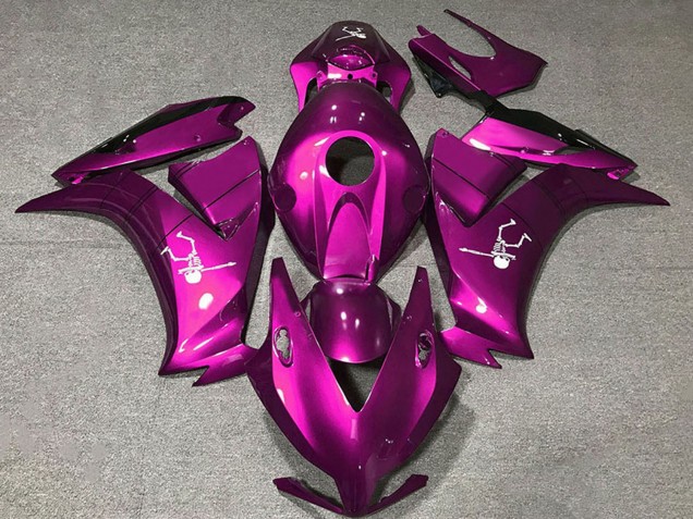 2012-2016 Honda CBR1000RR Motorcycle Fairings - Deep Pink Glossy Black