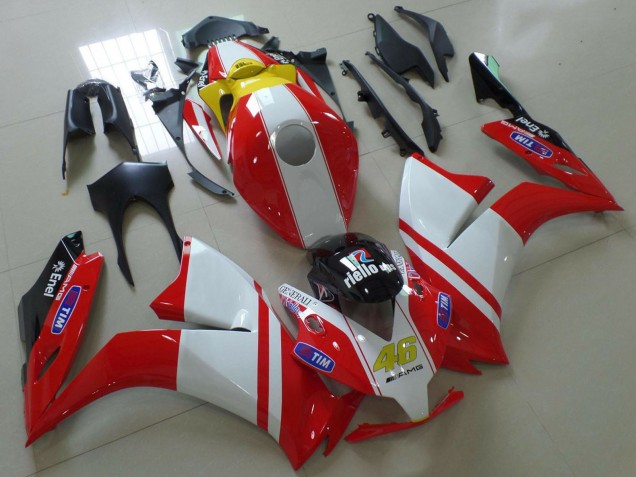 2012-2016 Honda CBR1000RR Motorcycle Fairings - White Red Yellow Blue Ducati Style