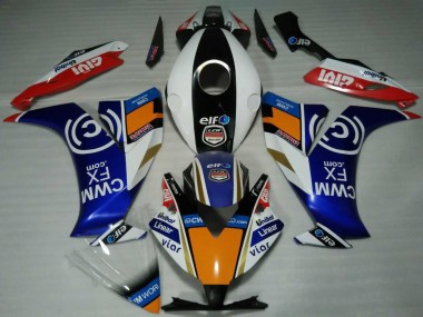 Cheap 2012-2016 Honda CBR1000RR Motorcycle Fairings - White Blue Orange Red Black Elf