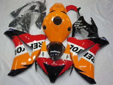 Cheap 2008-2011 Honda CBR1000RR Motorcycle Fairing Kits - Orange White Red Glossy Black Repsol