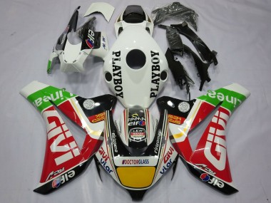 Cheap 2008-2011 Honda CBR1000RR Motorcycle Fairings - White Red Yellow Green Black Givi Playboy