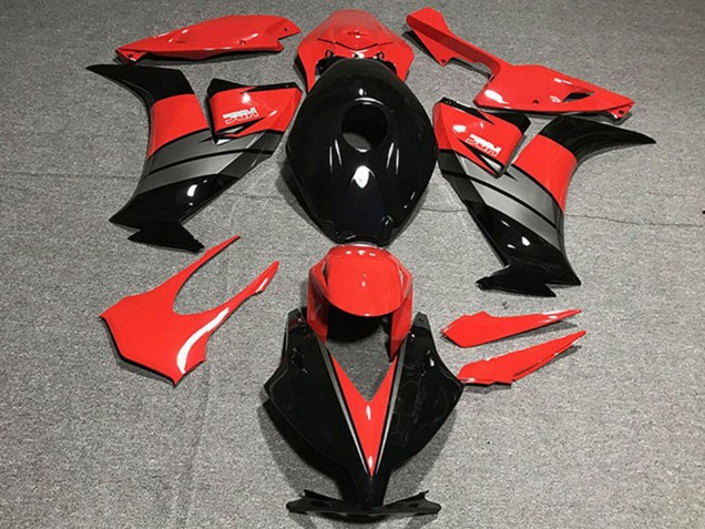 2012-2016 Honda CBR1000RR Motorcycle Fairings - Red Grey Glossy Black