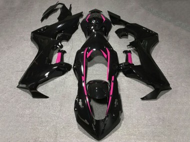 Cheap 2017-2023 Honda CBR1000RR Motorcycle Fairings - Glossy Black Pink Lining