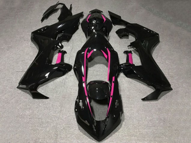2017-2023 Honda CBR1000RR Motorcycle Fairings - Glossy Black Pink Lining