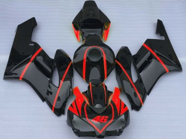 Cheap 2004-2005 Honda CBR1000RR Motorcycle Fairings - Glossy Black Red