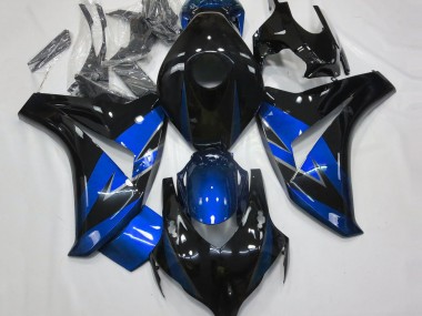 Cheap 2008-2011 Honda CBR1000RR Motorcycle Fairings - Blue Glossy Black