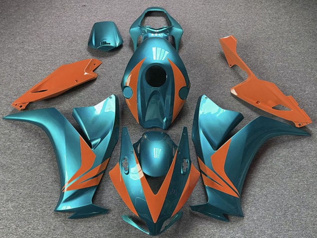 2012-2016 Honda CBR1000RR Motorcycle Fairings - Cyan Blue Orange