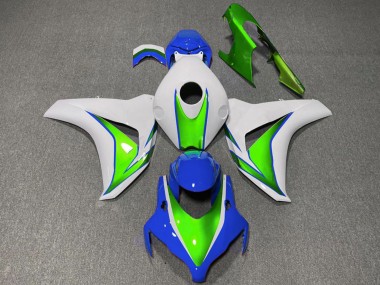 Cheap 2008-2011 Honda CBR1000RR Motorcycle Fairings - White Green Blue