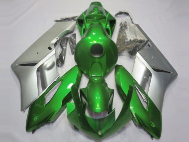 Cheap 2004-2005 Honda CBR1000RR Motorcycle Fairings - Silver Green