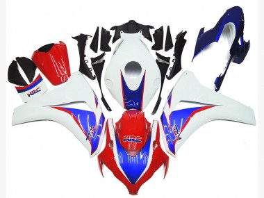 Cheap 2008-2011 Honda CBR1000RR Motorcycle Fairing Kits - White Blue Red HRC