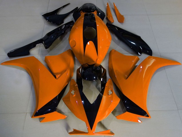 2012-2016 Honda CBR1000RR Motorcycle Fairings - Orange Glossy Black