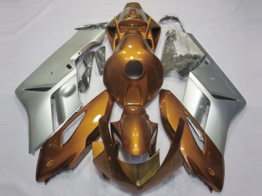 Cheap 2004-2005 Honda CBR1000RR Motorcycle Fairings - Silver Gold