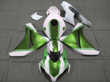 Cheap 2008-2011 Honda CBR1000RR Motorcycle Fairings - White Glossy Pearl Green