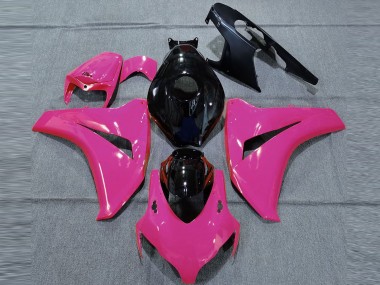 Cheap 2008-2011 Honda CBR1000RR Motorcycle Fairings - Pink Glossy Black