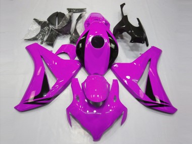 Cheap 2008-2011 Honda CBR1000RR Motorcycle Fairings - Pink Glossy Black OEM Style