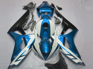 Cheap 2006-2007 Honda CBR1000RR Motorcycle Fairings - Blue White Matte Black