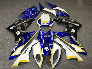Cheap 2012-2016 Honda CBR1000RR Motorcycle Fairings - White Blue Yellow Glossy Black GoldBet