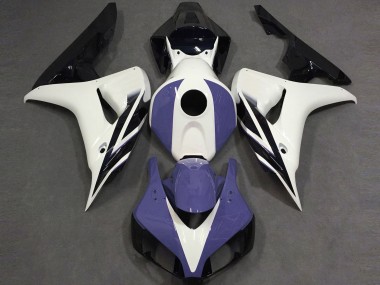 Cheap 2006-2007 Honda CBR1000RR Motorcycle Fairings - White Blue Glossy Black