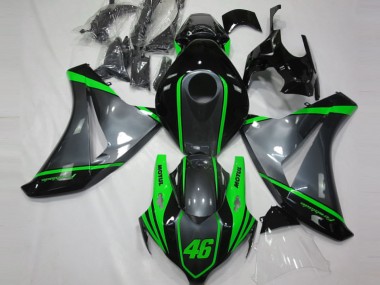 Cheap 2008-2011 Honda CBR1000RR Motorcycle Fairings - Grey Green Matte Black Motul 46