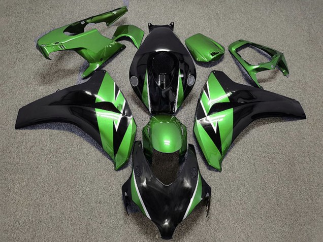 2008-2011 Honda CBR1000RR Motorcycle Fairing - Green Glossy Black