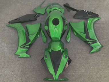 Cheap 2012-2016 Honda CBR1000RR Motorcycle Fairings - Green Glossy Black Style