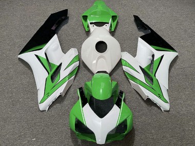 Cheap 2004-2005 Honda CBR1000RR Motorcycle Fairings - White Green Glossy Black