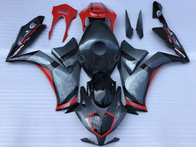 2012-2016 Honda CBR1000RR Motorcycle Fairings - Grey Red Glossy Black Racing Style