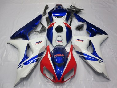 Cheap 2006-2007 Honda CBR1000RR Motorcycle Fairing - White Red Blue HRC OEM Style