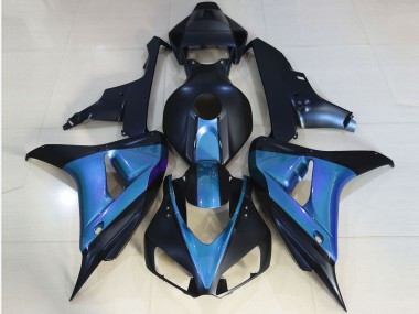 Cheap 2006-2007 Honda CBR1000RR Motorcycle Fairings - Light Blue Matte Dark Blue