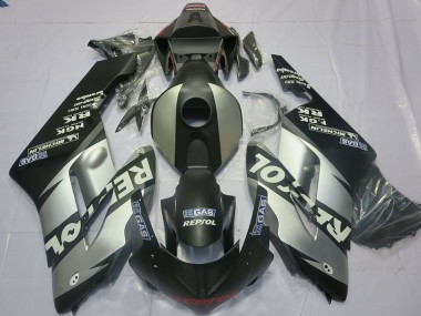 Cheap 2004-2005 Honda CBR1000RR Motorcycle Fairings - Silver Grey Matte Black Repsol