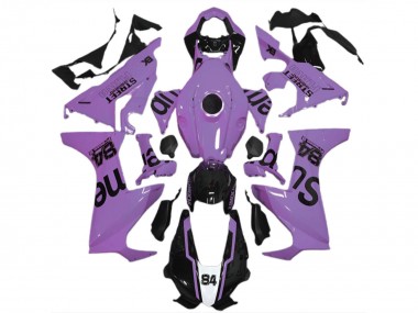 Cheap 2017-2023 Honda CBR1000RR Motorcycle Fairings - Milky Purple Glossy Black Street Flava