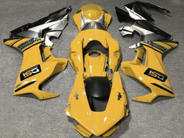 Cheap 2017-2023 Honda CBR1000RR Motorcycle Fairings - Mustard Yellow White Silver Glossy Black DSI